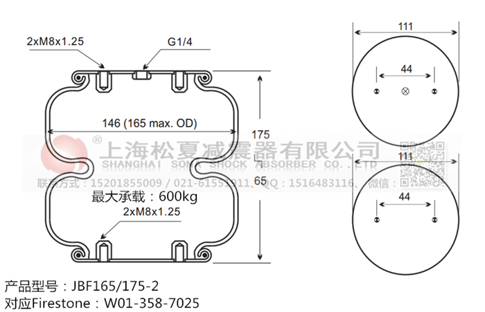 JBF165/175-2橡膠<a href='http://0775daolang.com/' target='_blank'><u>空氣彈簧</u></a>